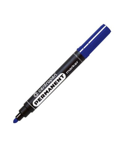 Centropen μαρκαδόρος ανεξίτηλος μπλε στρόγγυλη μύτη 2,5mm