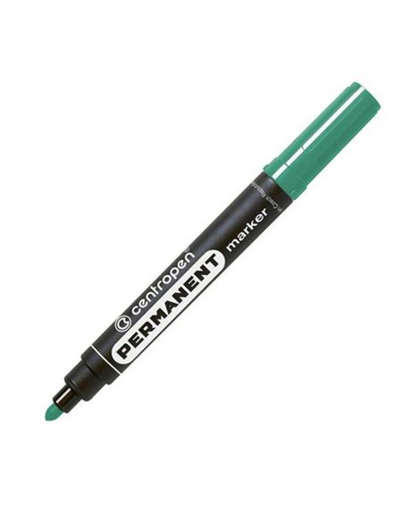 Centropen μαρκαδόρος ανεξίτηλος πράσινος στρόγγυλη μύτη 2,5mm