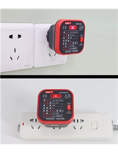 UNI-T tester πρίζας UT07B-EU, 230V, 50Hz