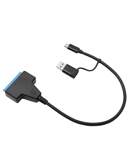 POWERTECH καλώδιο σύνδεσης HDD/SSD CAB-UC076, USB/USB-C σε SATA, 6Gbps