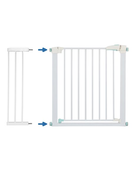 C-TECH προέκταση προστατευτικής πόρτας HUH-0121, μεταλλική, 21cm, λευκή