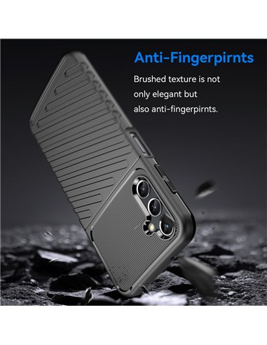 POWERTECH Θήκη Thunder MOB-1834 για Samsung A73 5G, μαύρη