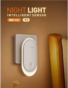 LDNIO φωτιστικό νυκτός Y1 με αισθητήρα φωτός, 0.5W, 3500K