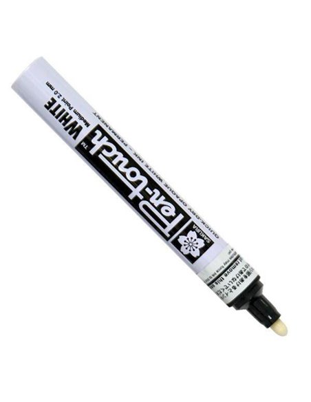 Sakura μαρκαδόρος μεταλλικός λευκός 2mm Μ