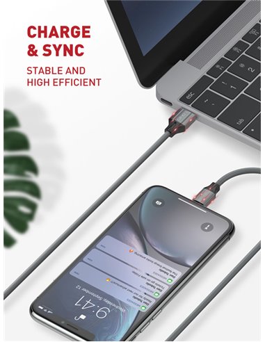 LDNIO καλώδιο Micro USB σε USB LS441, 2.4A, 1m, γκρι