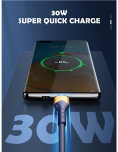 LDNIO καλώδιο Lightning σε USB LS802, 30W, 2m, λευκό