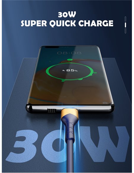 LDNIO καλώδιο Lightning σε USB LS802, 30W, 2m, λευκό