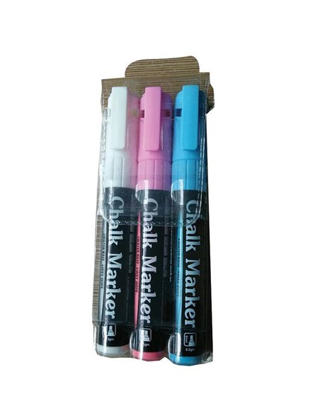 Μαρκαδόροι υγρής κιμωλίας 3 χρώματα