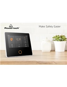 POWERTECH ασύρματο σύστημα συναγερμού PT-1125, αφής, Wi-Fi, 2G, TUYA
