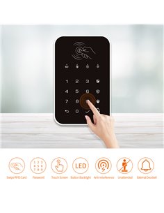 Ασύρματο πληκτρολόγιο συναγερμού K010, αφής, RFID