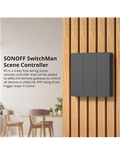 SONOFF smart διακόπτης R5W με 6x πλήκτρα, Wi-Fi, λευκός