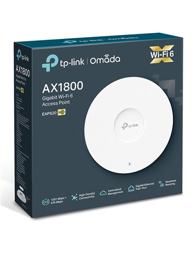 TP-LINK access point EAP620 HD, AX1800, WiFi 6, ceiling mount, Ver. 3.2