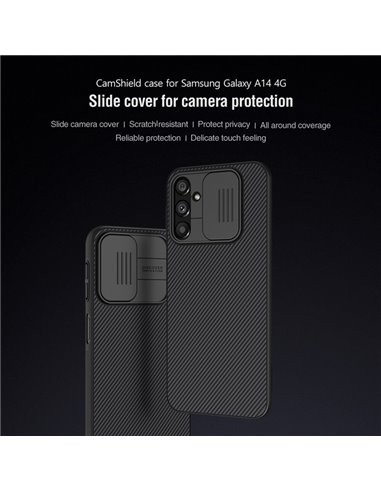 NILLKIN θήκη CamShield για Samsung Galaxy A14 4G, μαύρη
