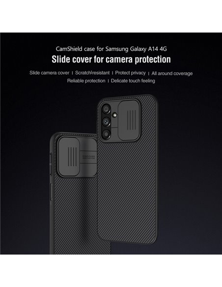 NILLKIN θήκη CamShield για Samsung Galaxy A14 4G, μαύρη