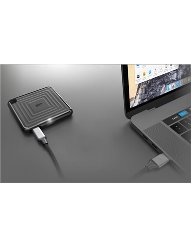 SILICON POWER εξωτερικός SSD PC60, 512GB, USB 3.2, 540-500MB/s, μαύρος