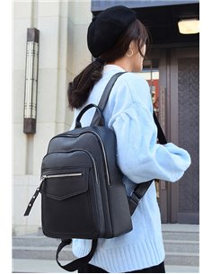 ROXXANI γυναικεία τσάντα πλάτης LBAG-0023, μαύρη