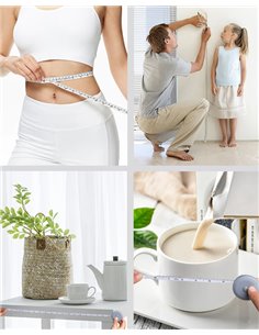 Μεζούρα μέτρησης σώματος HUH-0135, διπλής όψεως, 2m, μπλε