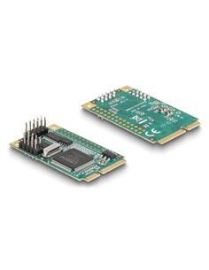 DELOCK κάρτα επέκτασης mini PCIe σε 2x RS-232 95273