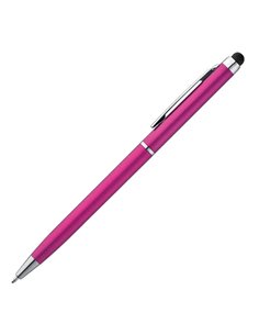 Στυλό- touch pen φουξ 13xØ0,6εκ. Δυνατότητα εκτύπωσης.
