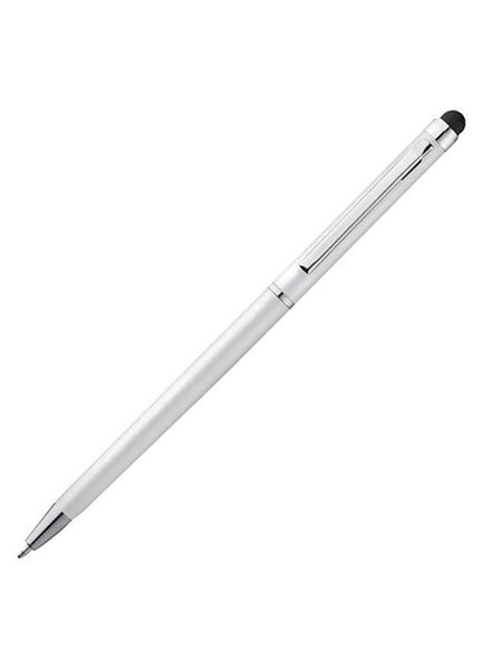 Στυλό- touch pen άσπρο 13xØ0,6εκ. Δυνατότητα εκτύπωσης.