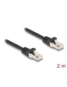 DELOCK καλώδιο RJ50 80188, S/FTP, 26 AWG, 2m, μαύρο