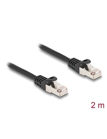DELOCK καλώδιο RJ50 80188, S/FTP, 26 AWG, 2m, μαύρο