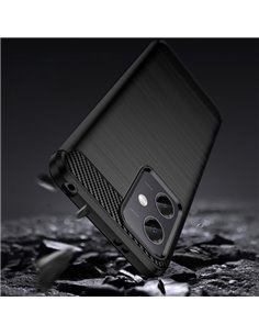 POWERTECH θήκη Carbon MOB-1848 για Xiaomi Note 12 5G/Poco X5, μαύρη