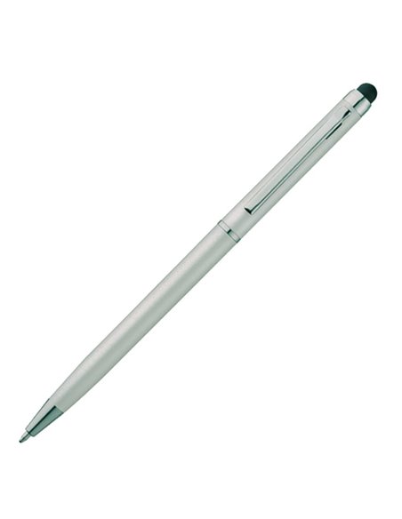Στυλό- touch pen ασημί 13xØ0,6εκ.  Δυνατότητα εκτύπωσης.