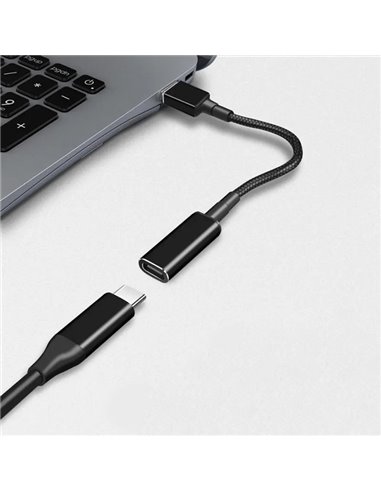 POWERTECH καλώδιο τροφοδοσίας CAB-UC077, USB-C σε slim tip Lenovo, μαύρο