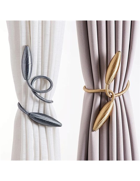 ROXXANI δέστρα κορδόνι HUH-0142 για κουρτίνες, 55cm, καφέ