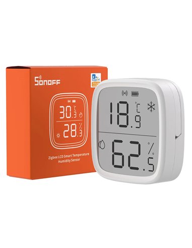 SONOFF smart θερμόμετρο & υγρασιόμετρο SNZB-02D, LCD, ZigBee