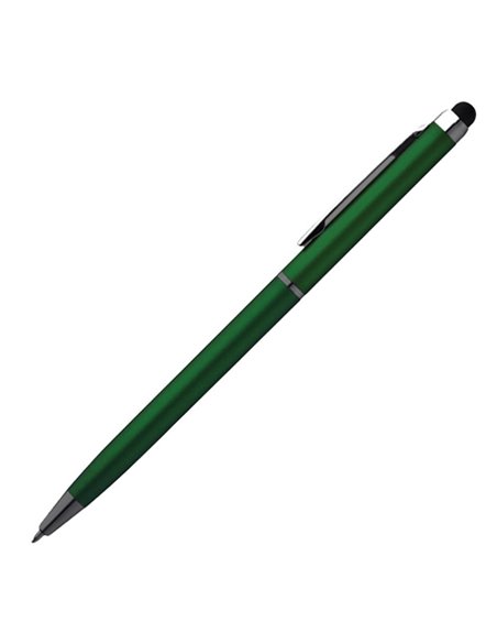 Στυλό- touch pen πράσινο 13xØ0,6εκ. Δυνατότητα εκτύπωσης.