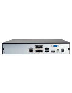 UNIARCH NVR καταγραφικό NVR-104E2-P4, H.265/H.264, 8MP, 4 κανάλια PoE