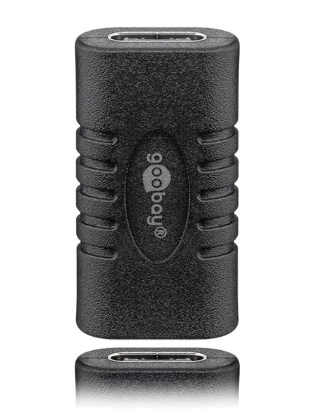 GOOBAY αντάπτορας USB-C 45401, θηλυκό σε θηλυκό, 5Gbit/s, 60W, μαύρος