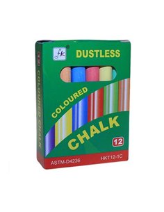 Κιμωλίες στρόγγυλες χρωματιστές 12τεμ.