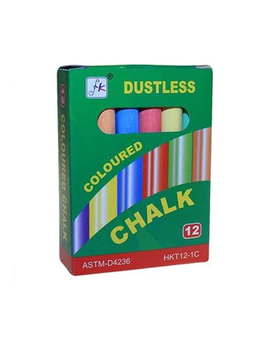 Κιμωλίες στρόγγυλες χρωματιστές 12τεμ.