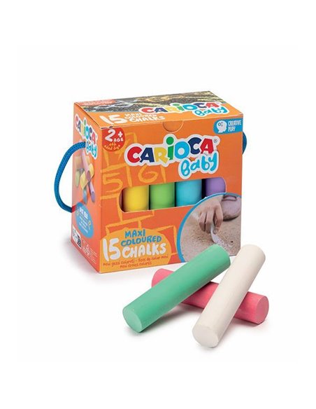 Carioca Baby κιμωλίες maxi σετ 15τμχ