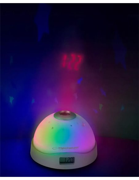 ESPERANZA επιτραπέζιο ρολόι EHC001 με προβολέα & LED, ξυπνητήρι