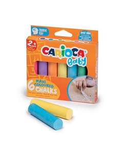 Carioca Baby κιμωλίες maxi σετ 6τμχ