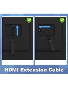 POWERTECH αντάπτορας HDMI CAB-H167, 4K/60Hz, 0.10m, μαύρος