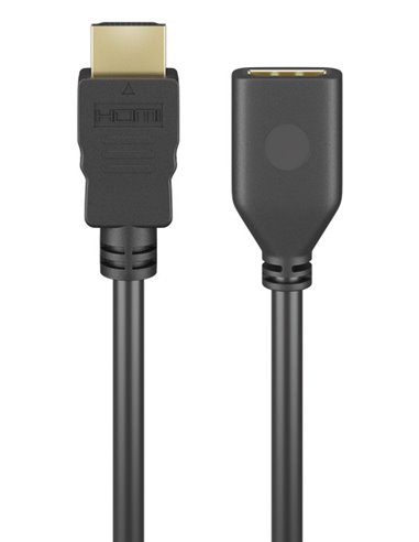 GOOBAY καλώδιο προέκτασης HDMI 61309 Ethernet, 4K/60Hz 18Gbps, 2m, μαύρο