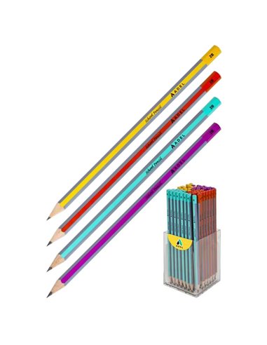 Adel μολύβι School 2Β κοκτέηλ 4 χρώματα