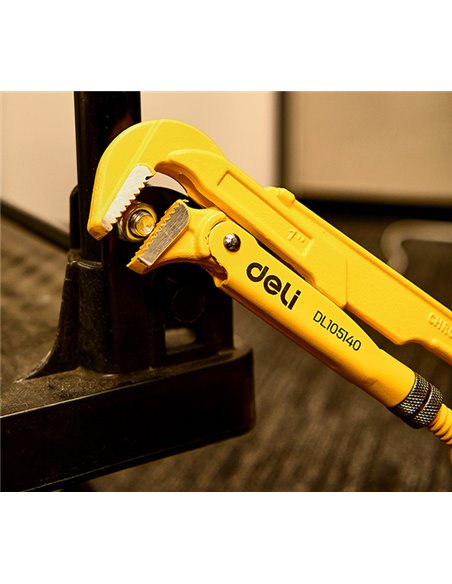 DELI γκαζοτανάλια DL105140, έως 40mm, 32cm, κίτρινη