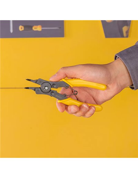 DELI ασφαλειοτσίμπιδο DL104506 με 4 κεφαλές, 150mm