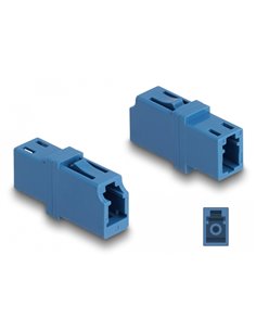 DELOCK σύνδεσμος οπτικής ίνας LC Simplex 87985, μπλε