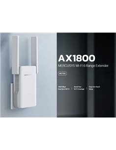 MERCUSYS range extender ME70X, Wi-Fi 6, 1800Mbps AX1800, Ver. 1.0