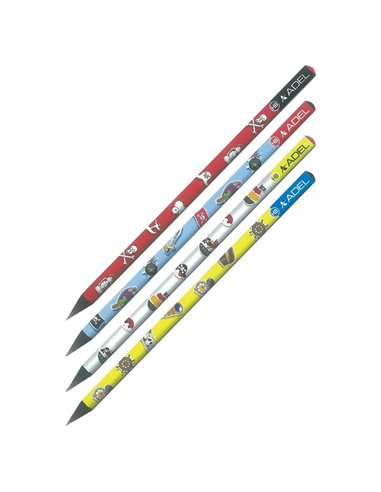 Adel μολύβι "Πειρατές" κοκτέηλ 4 χρωμάτων