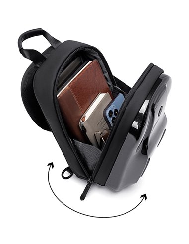 ARCTIC HUNTER τσάντα Crossbody XB00551 με θήκη tablet, 3.5L, μαύρη