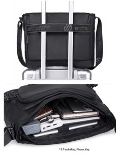 ARCTIC HUNTER τσάντα ώμου K00528 με θήκη tablet, 10L, κόκκινη