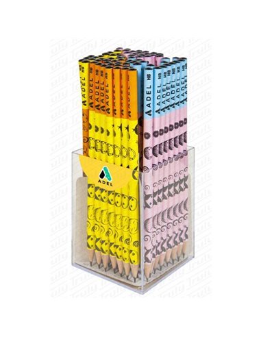 Adel μολύβι "Smiling faces" κοκτέηλ 4 χρωμάτων